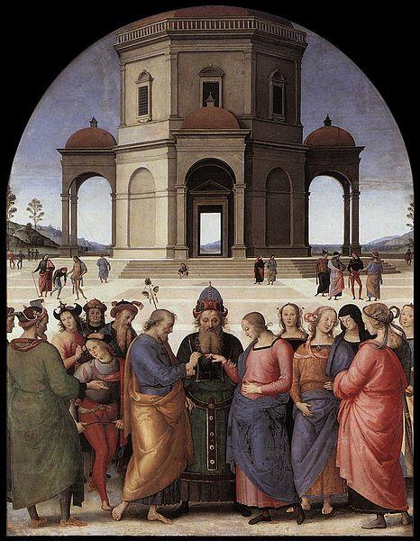 Pietro Perugino Marriage of the Virgin China oil painting art
